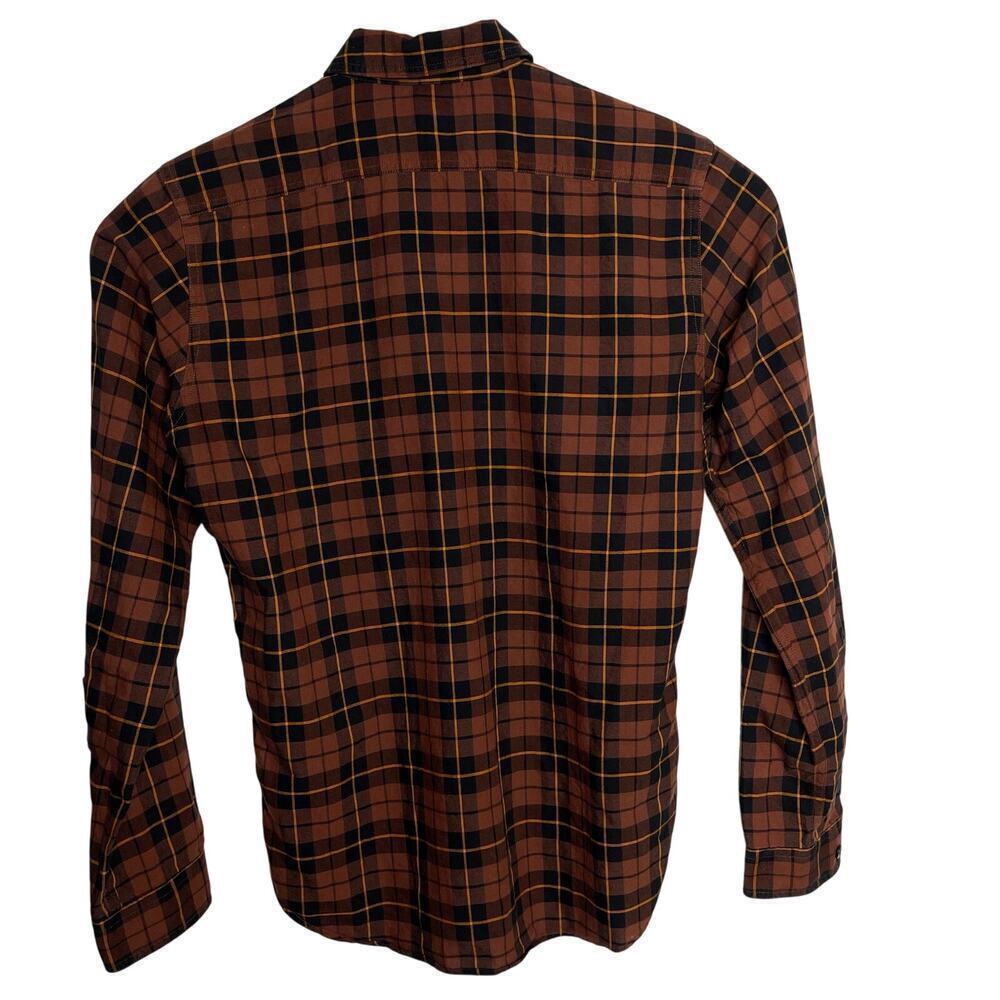Filson Rustic Oxford Shirt Copper/ Black Long sleeve cotton size XS New - Picture 9 of 11